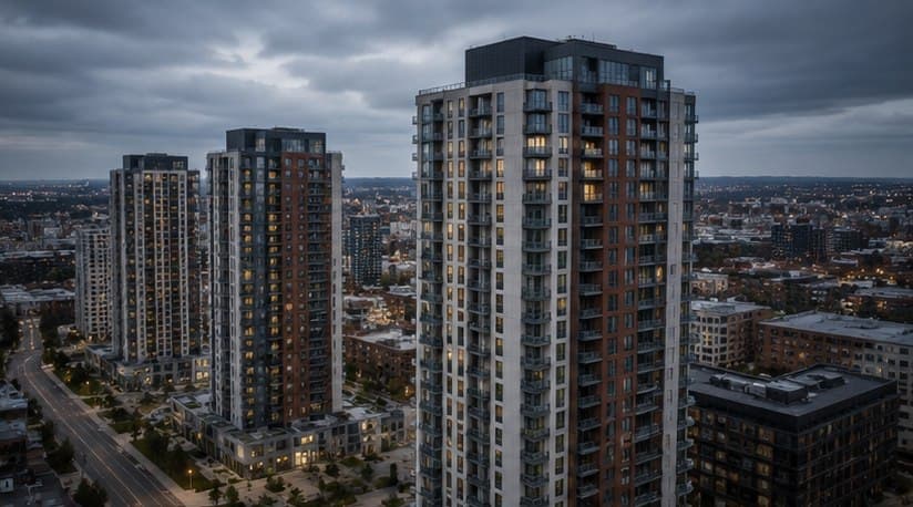 Whole-envelope capture across high-rise housing